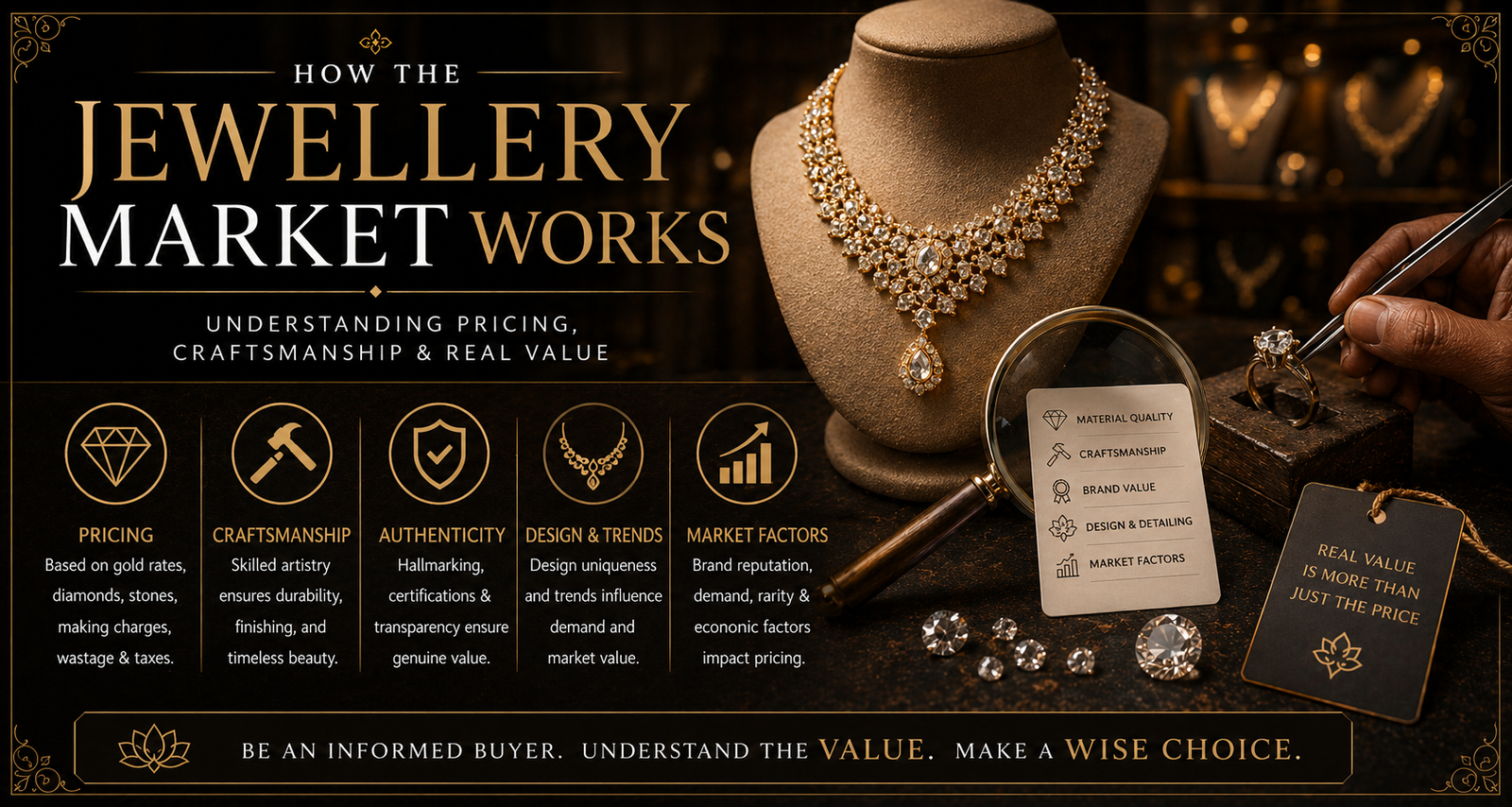 How the Jewellery Market Works — Understanding Pricing, Craftsmanship & Real Value